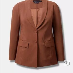 Torrid Rich Brown Blazer